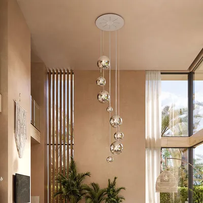 Produktbild von s.luce Modular Mehrfach Hängeleuchten-Baldachin Weiß Ø 120cm