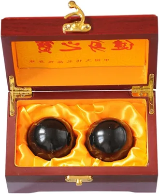 Productafbeelding van Baoding Ballen - Gezondheidsballen Oefenballen - Handen Trainen - Natuursteen - 4.5 cm - Natuursteen