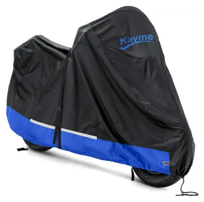 Obrázok produktu pre Motocyklový obal Oxford 300D, vodeodolný, prachotesný, čierno-modrý, 246 cm