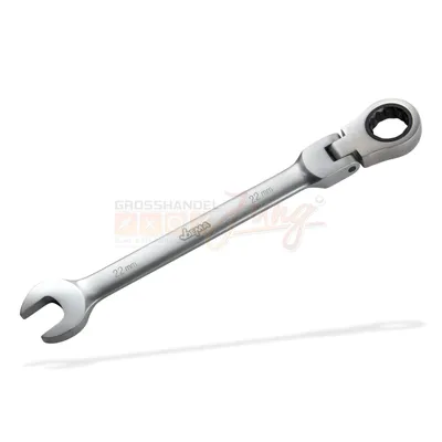 Image de Clé à fourche à cliquet avec articulation 22 mm