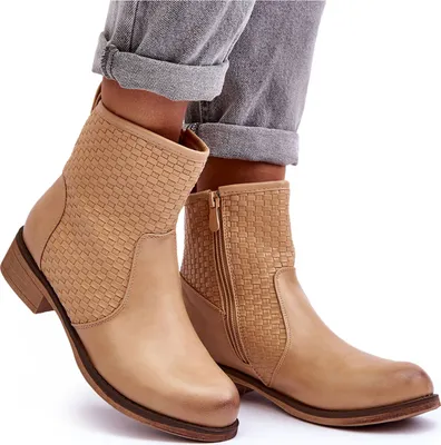 Produktbild von Ženy Pletené Botky Bežové Chilly 36