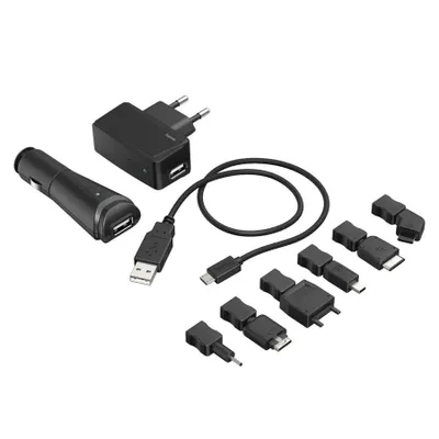 Produktbild von Hama 00173673, Auto, Drinnen, AC, Zigarettenanzünder, 5 V, Schwarz