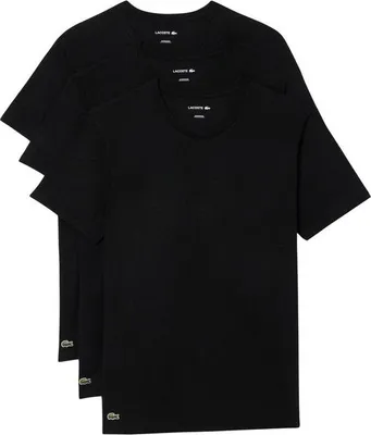Produktbild von Lacoste Herren Lounge Shirts (3er Pack) - TH9010, Farbe:Schwarz, Textil:XXL