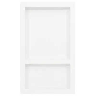 Immagine prodotto di Nicchia da Doccia con 2 Scomparti Bianco Lucido 41x69x9 cm