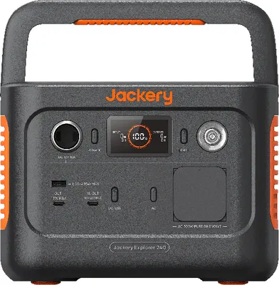 Produktbild von Jackery Explorer 240 v2 Tragbare Powerstation, 256Wh LiFePO4 Solargenerator mit 300W AC/100W USB-C Ausgang, Outdoor Generator für Camping, Reise