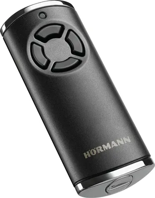 Obrázok produktu pre Ručný vysielač Hörmann HS4 868 MHz BiSecur 4 tlačidlá čierny Diaľkové ovládanie garážových dverí