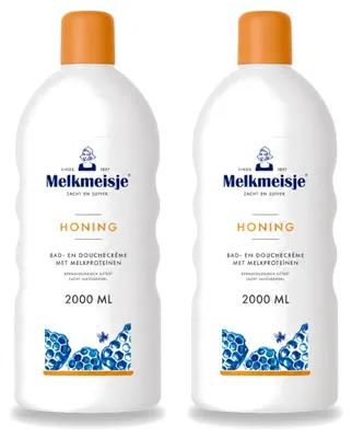 Obrázek produktu pro 2 kusy sprchového a mycího gelu Melkmeisje s medem - 2000 ml - výhodná balení