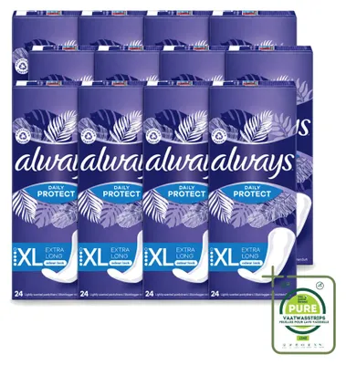 Imagen del producto de 12 tampones Always Inlegkruisjes, extra largos, paquete grande - 12 unidades