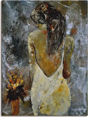 Produktbild von ARTland Leinwandbild Junge Frau Größe: 45x60 cm
