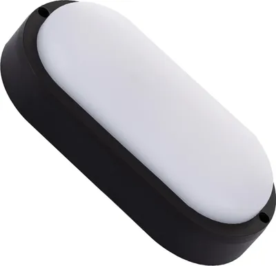 Produktbild von LED-Deckenleuchte 25W Oval für Aussen 96x198 mm IP65 Schwarz 6500K Kaltweiß
