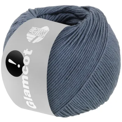 Produktbild von Lana Grossa GLAMCOT zart glänzende, multifile Baumwoll-Viskosemischung 155 m  Farbe 012 - Taubenblau