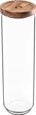 Image de Bocal de conservation pour spaghettis et pâtes - Récipient en verre - 1,55 l - Avec couvercle - Récipient haut pour pâtes