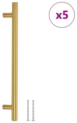 Produktbild von vidaXL Möbelgriffe 5 Stk. Golden 192 mm Edelstahl