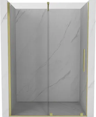 Immagine prodotto di Mexen Velar porta doccia scorrevole 160 cm, trasparente, oro spazzolato - 871-160-000-01-55