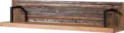 Image de MASSIVMOEBEL24 | Étagère murale en Bois de récupération 118x25x20 naturel laqué LYON #140