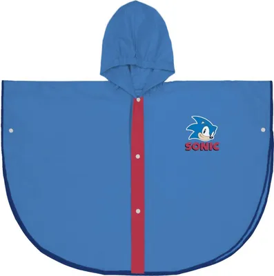 Immagine prodotto di Poncho impermeabile con cappuccio Sonic Blue - 3-4 anni