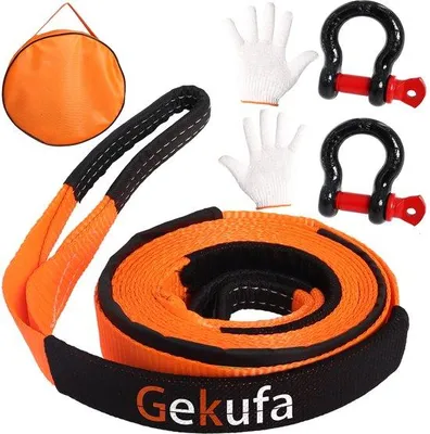 Produktbild von Abschleppseil Schlafkabel 9 Tonnen, 5 m x 5 cm, orange, für Auto