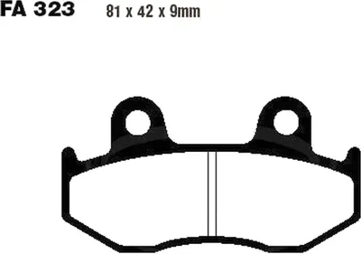 Immagine prodotto di Pastiglie freno anteriori per Honda SH 125 i D CBS, anno di produzione 2009 - Pastiglie EBC - Nuove