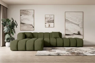 Produktbild von ALTDECOR Ecksofa in L-Form OLEA-L2 - 289x176x71 cm Grün - Corner Sofa Bett Eckcouch Couch Wohnlandschaft Cauchsofa