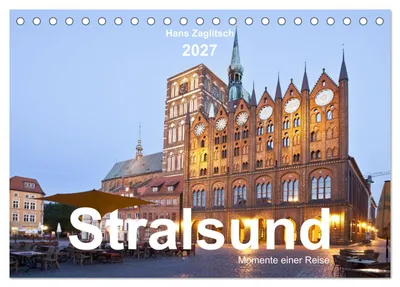 Produktbild von Stralsund - Momente einer Reise (Tischkalender 2027 DIN A5 quer), CALVENDO Monatskalender
