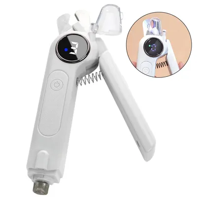 Produktbild von 2-in-1 Elektrische Krallenschere,Krallenschleifer für Hunde & Katzen ,LED-Beleuchtung,3 Geschwindigkeiten, Anti-Spritz-Schutz, USB-C Wiederaufladbar