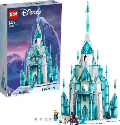 Produktbild von LEGO 43197 Disney Princess Der Eispalast, mit Mini Puppen von Anna und Elsa („Frozen“), Olaf-Figur,  ab 14 Jahre