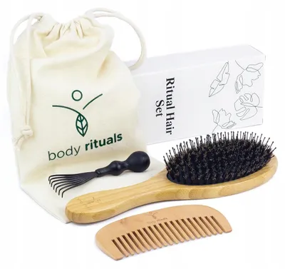 Obrázok produktu pre Body Rituals Sada na vlasy s diviačími štetinami a hrebeňom