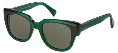 Produktbild von Botaniq Brille mit Sehstärke für Damen Quadratisch Grün BIS-7034