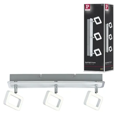 Immagine prodotto di Paulmann Faretto Frame LED a 3 luci, bianco/cromo