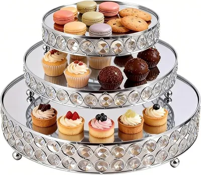 Imagen del producto de Silecomplaza, juego de soportes para pasteles Kristall