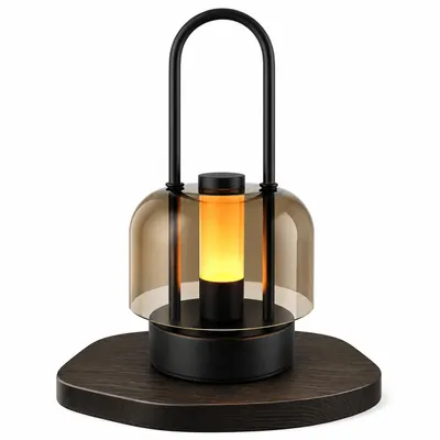 Produktbild von MasterLED LED Nachttischlampe Schwarz Touch Dimmbar Kabellos Aufladbar Tischleuchte Akku USB-C