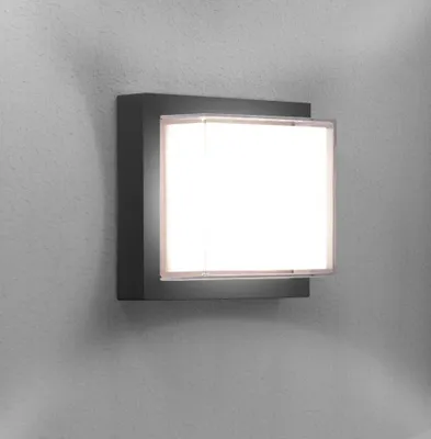 Obrázek produktu pro Venkovní nástěnné svítidlo CENTURY PURA LED, čtvercové, šedé, 10 W, 4000 K, IP65