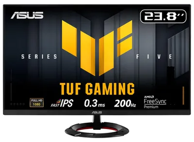 Produktbild von ASUS TUF Gaming VG249Q5R, 60,5 cm (23.8"), 1920 x 1080 Pixel, Full HD, LED, 1 ms, Schwarz