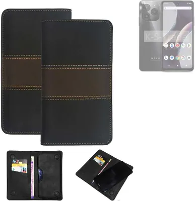 Produktbild von K-S-Trade Hülle Handyhülle kompatibel mit BLU Bold K10 Schutzhülle Walletcase Bookstyle Tasche Schutz Case Handytasche Wallet Cover Kunstleder