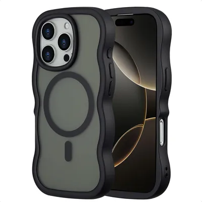 Obrázok produktu pre Selencia Wavy Backcover s MagSafe iPhone 16 Pro - čierny
