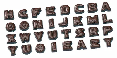Productafbeelding van Chocoladevorm - Alfabet A-Z, met 26 figuren