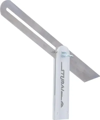 Image de STUBAI Mètre à onglet mobile 300 mm | rail en acier à ressort de haute qualité avec branche en aluminium anodisé | rapporteur professionnel pour des mesures et des marquages précis