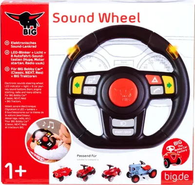 Produktbild von BIG Outdoor Spielzeug Lenkrad Bobby Car Sound Lenkrad schwarz 800055470