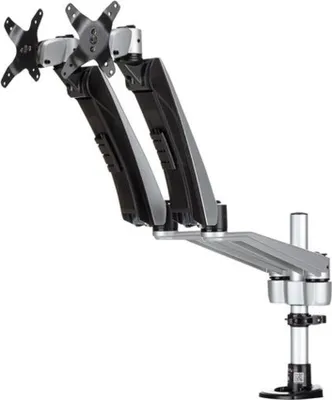 Immagine prodotto di StarTech.com ARMDUAL30 supporto da tavolo per Tv a schermo piatto 76,2 cm (30") Nero, Argento Scrivania