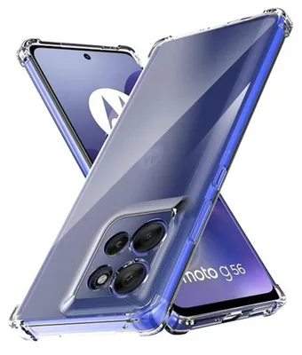 Produktbild von Techsuit – Stoßfeste, transparente Silikonhülle für Motorola Moto G56 – transparent