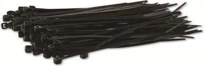 Produktbild von KSS Kabelbinder-Sortiment Polyamid 6.6, schwarz, 150x3,6, UV-beständig, 100 Stück