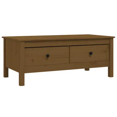 Produktbild von vidaXL Couchtisch Honigbraun 100x50x40 cm Massivholz Kiefer