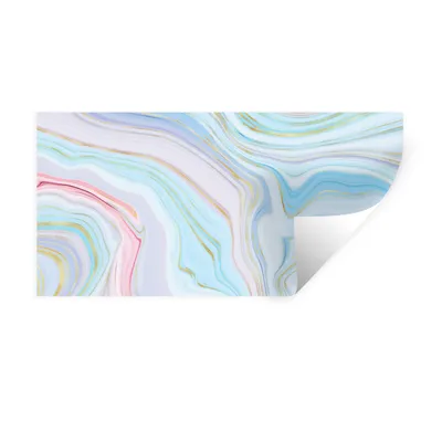 Produktbild von MuchoWow® Wandtattoo Wandsticker Wandaufkleber Marmor - Pastell - Muster - Abstrakt 40x20 cm Selbstklebend und Repositionierbar - Aufkleber