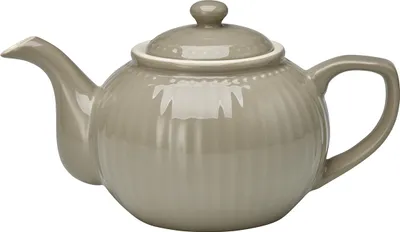 Image de Greengate Théière ALICE Gris Pot 1 litre Everyday Vaisselle Teapot WARM GREY