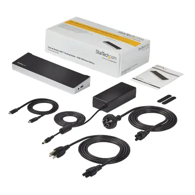Zdjęcie produktu dla StarTech.com DK30CH2DEPUE, Przewodowa, USB 3.2 Gen 1 (3.1 Gen 1) Type-C, 100 W, 3,5 mm, 10,100,1000 Mbit/s, IEEE 802.3, IEEE 802.3ab, IEEE 802.3u