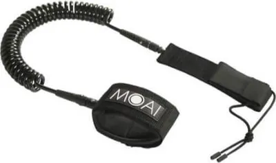 Produktbild von MOAI - SUP Leash - 10' - Einfachseil - Schwarz - Stand Up Paddling - Zubehör - Wassersport - SUPen