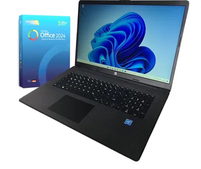 Produktbild von HP Laptop 17,3 Zoll, Intel N4500, 16 GB RAM, 512 GB SSD, Windows 11 Pro, Softmaker Office
