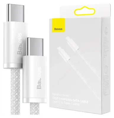 Image de Câble Baseus Dynamic Series Usb-C / Usb-C 100W 2 M - Biały