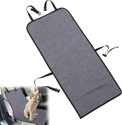 Produktbild von Wasserdichte Autositzbezug für Hunde, Kratzfest, 109 x 49 cm, Grau, für Auto