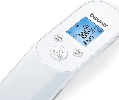Produktbild von Beurer FT 85 Fernabtastthermometer Weiß Stirn Tasten